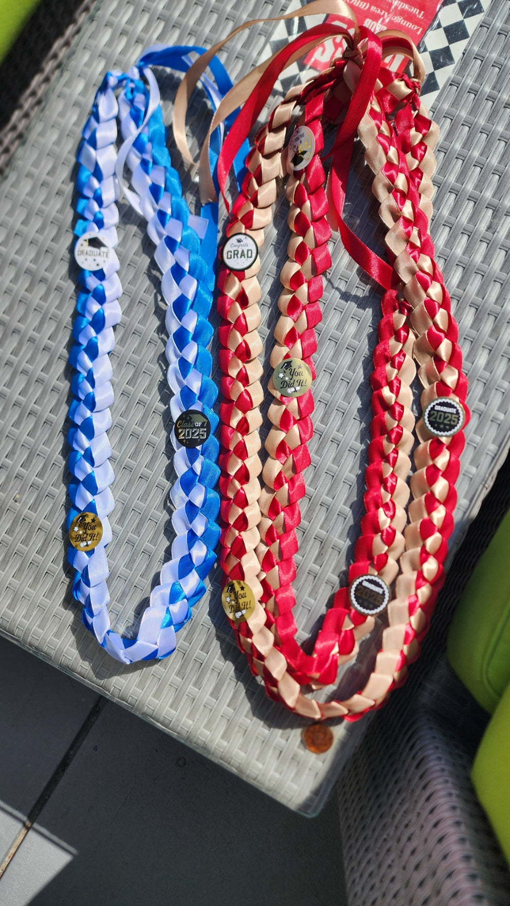 Gracefully Braided Ribbon Leis – Handmade, Colorful & Celebration-Ready