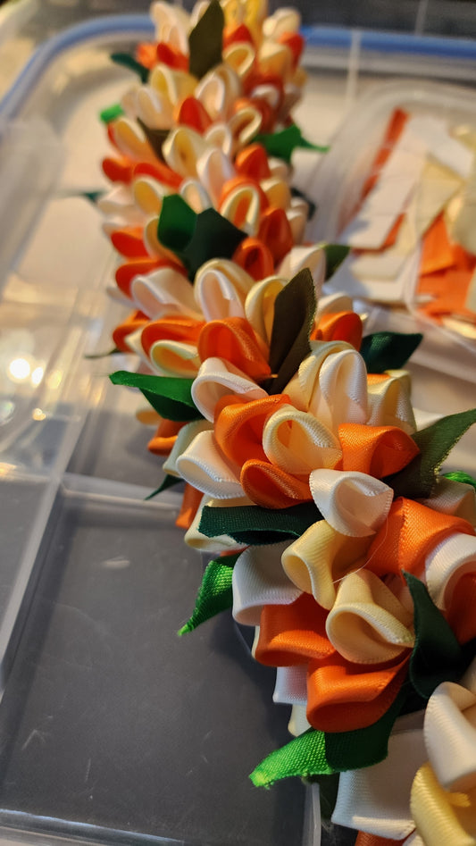 Orange & Cream Forever Lei