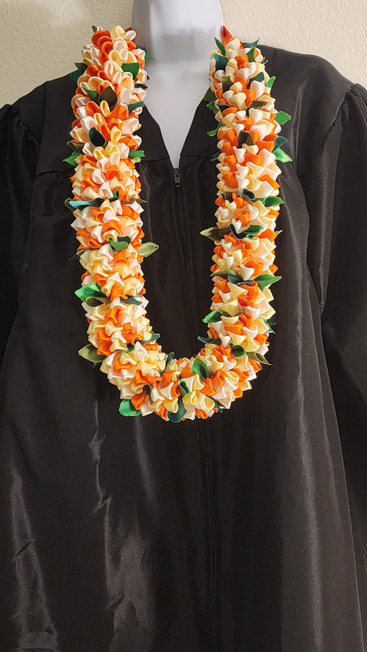 Orange & Cream Forever Lei