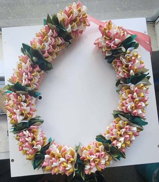 Forever Lei – Pink, White & Gold