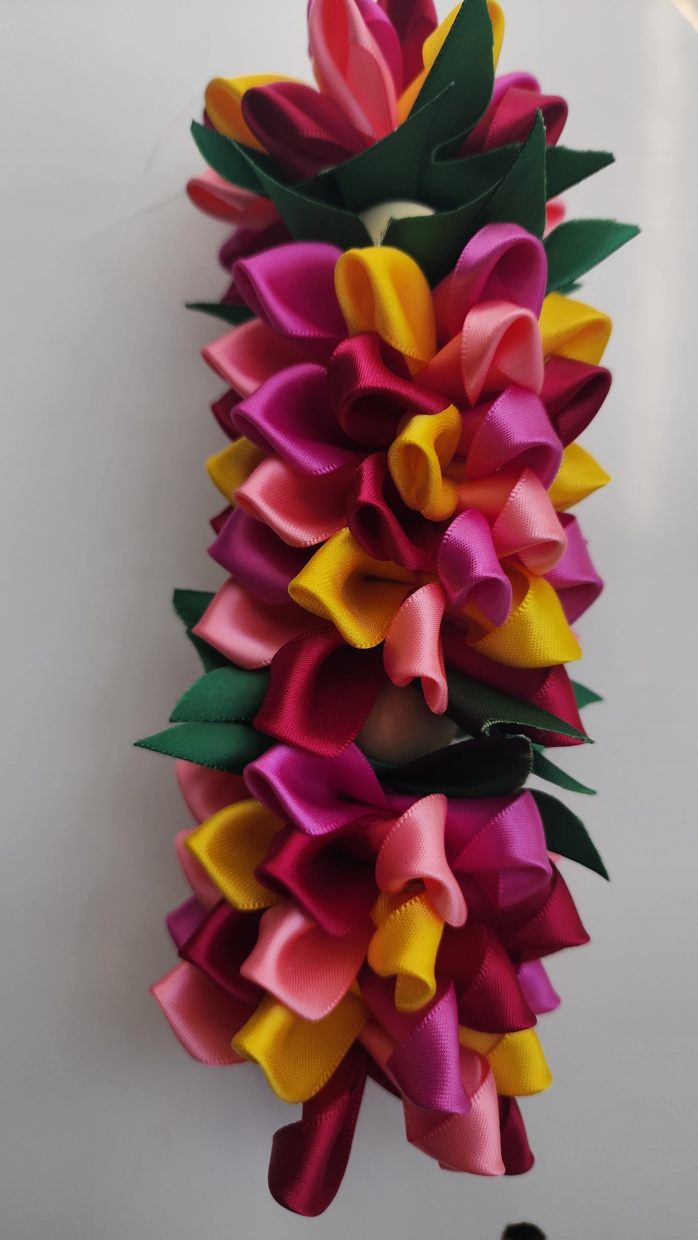 Pink & Gold Celebration Ribbon Lei