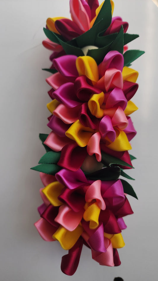 Pink & Gold Celebration Ribbon Lei